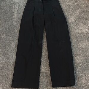 Anthropologie Black Wide-Leg Pants